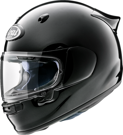 Arai Helmets Contour-X helmet in Diamond Black, size medium, showing the sleek design and ventilation vents.