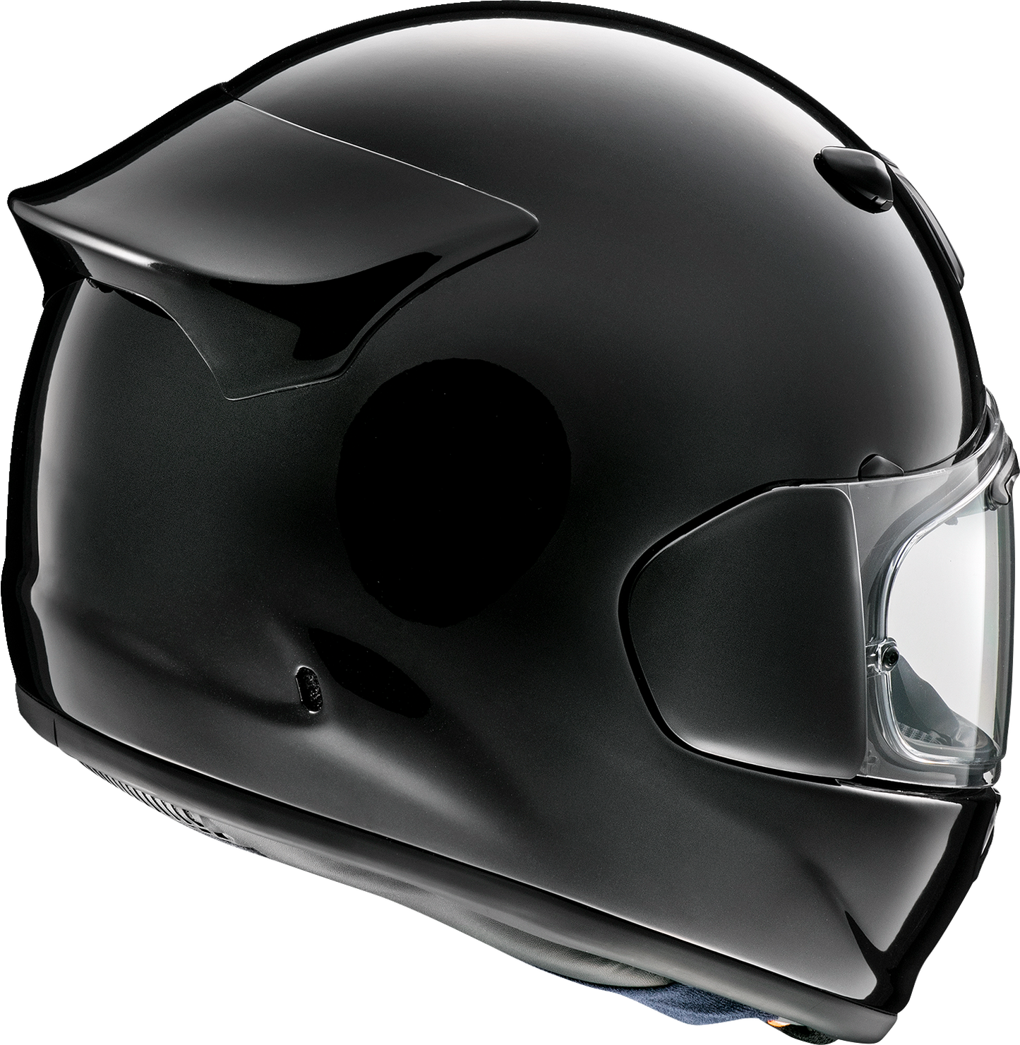 Arai Helmets Contour-X helmet in diamond black, medium size, showing the sleek design and ventilation features.