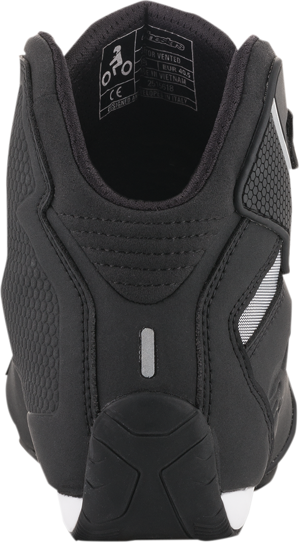 Alpinestars Sektor Vented Shoes in black, US size 7, shown with breathable vented design and sporty low-top style.