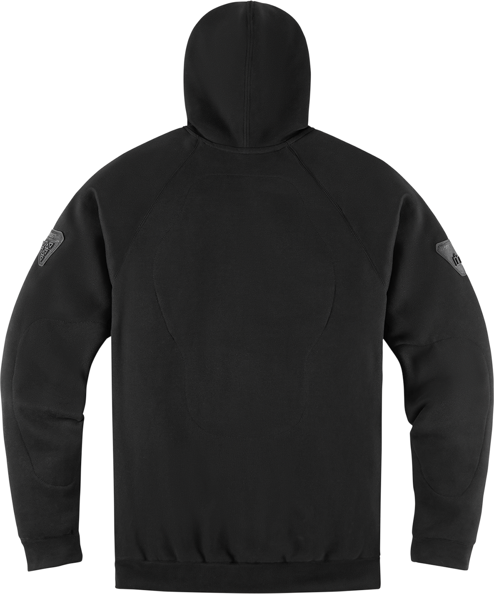 Bill's Exhausts ICON Uparmor™ Hoodie in black, 2XL, featuring a comfortable fit and stylish design with a front pocket and drawstrings.