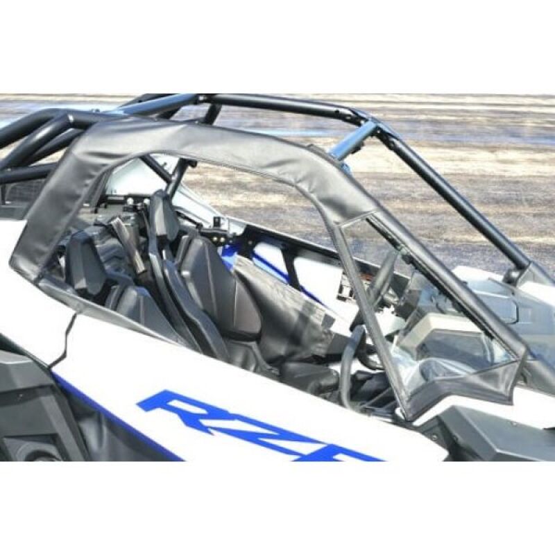Seizmik Polaris RZR Pro R / XP soft doors with zippers kit for weather protection, showing the durable fabric and zipper details.
