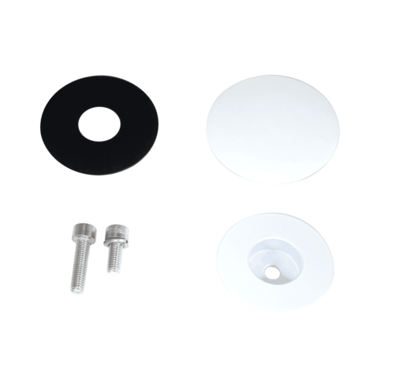 ZSPEC 44mm Rear Wiper Hole-Cover/Cap/Plug, Weatherproof, fits holes 16mm-30mm, White - Howling Moto