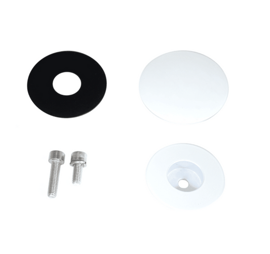 ZSPEC 44mm Rear Wiper Hole-Cover/Cap/Plug, Weatherproof, fits holes 16mm-30mm, White - Howling Moto