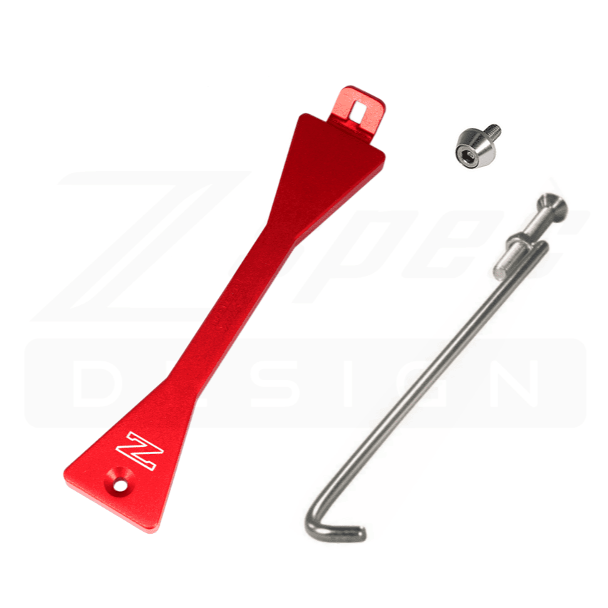 ZSPEC Battery Hold Down/Bracket Kit for Nissan Z31 300zx '84-89, Billet, w/ Stainless Hardware - Howling Moto