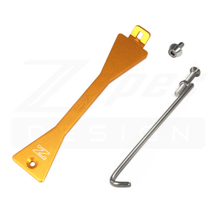 ZSPEC Battery Hold Down/Bracket Kit for Nissan Z31 300zx '84-89, Billet, w/ Stainless Hardware - Howling Moto
