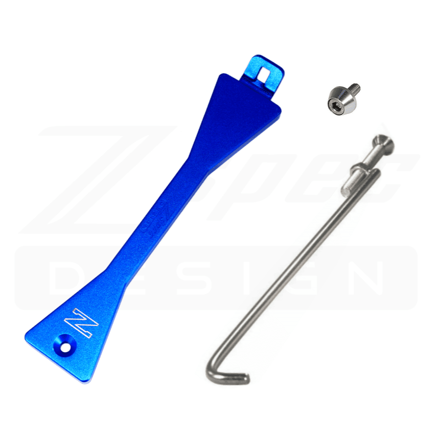 ZSPEC Battery Hold Down/Bracket Kit for Nissan Z31 300zx '84-89, Billet, w/ Stainless Hardware - Howling Moto