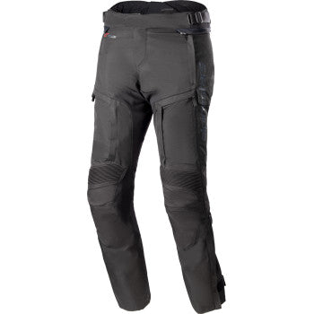 Black Alpinestars Bogota Pro Drystar® pants, 3XL size, featuring durable motorcycle riding gear with reinforced panels and adjustable waist.