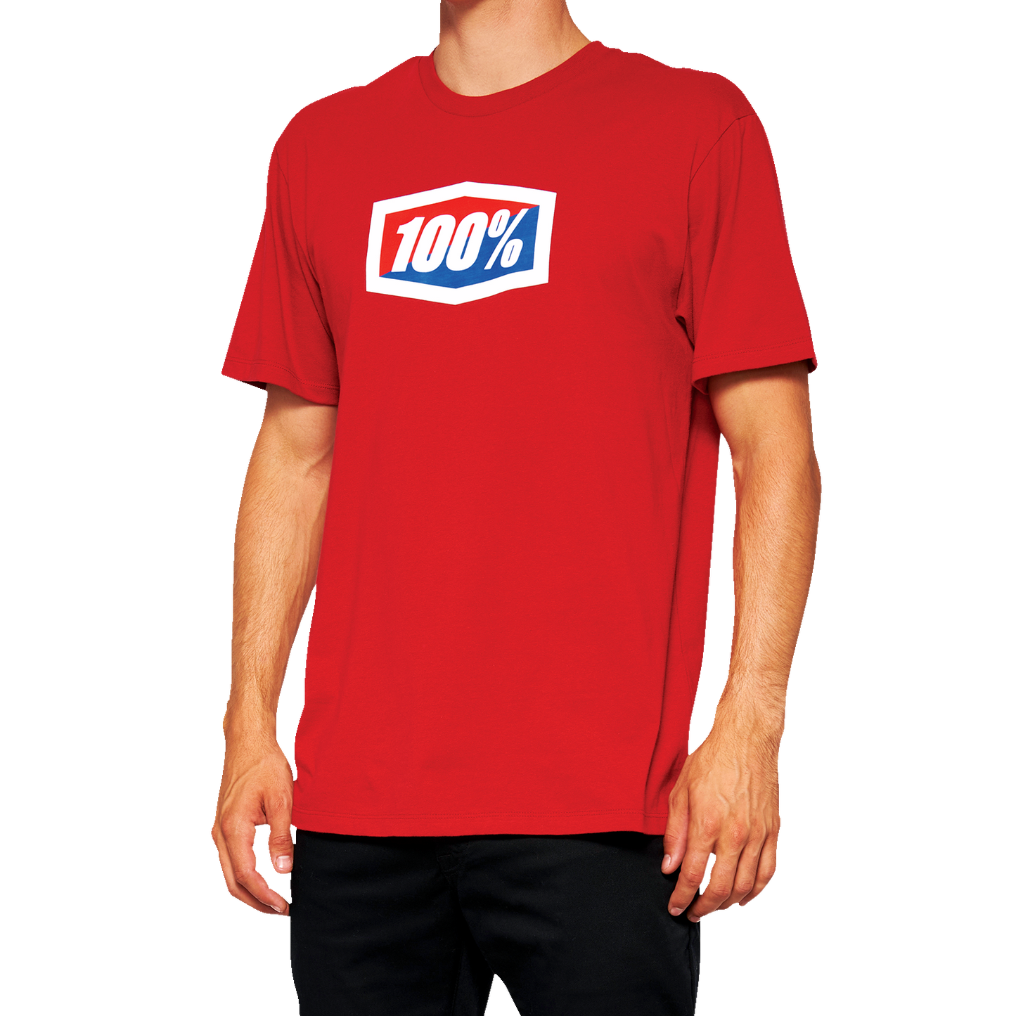 100% Official T-Shirt - Red - XL 20000-00013 - Howling Moto