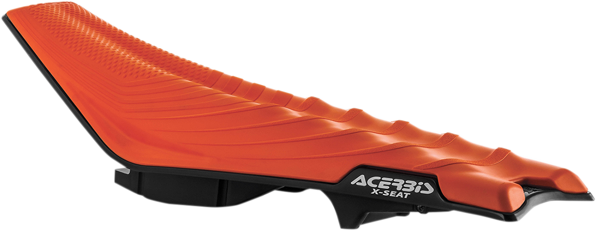 Acerbis X Seat in orange and black for KTM 2016-2019, motorcycle body seat with sleek design and durable construction.
