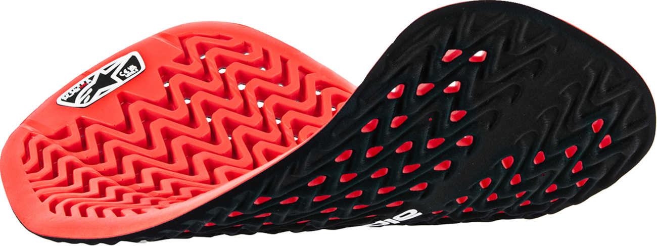 Alpinestars Nucleon Plasma back protector insert in red and black, large size, designed for motorcycle safety gear.