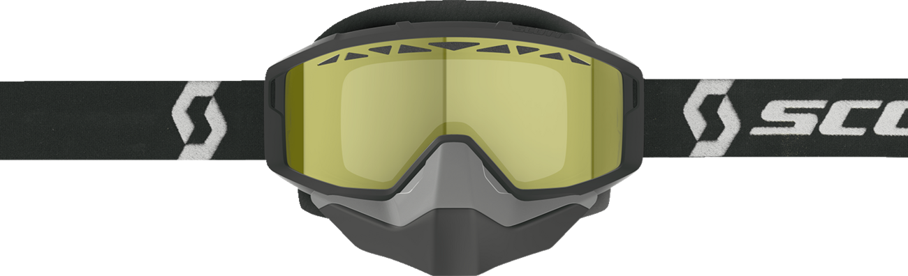 SCOTT Primal Snow Cross Goggle - Black/White - Yellow 278606-1007029 - Howling Moto