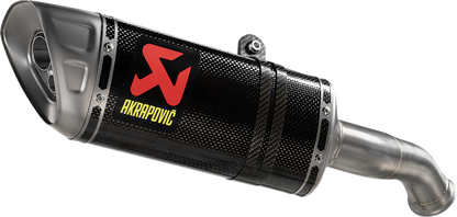 AKRAPOVIC Slip-On Line Muffler for CF Moto 800NK (Part S-CF8SO1-HAPLC) with Carbon Fiber Finish