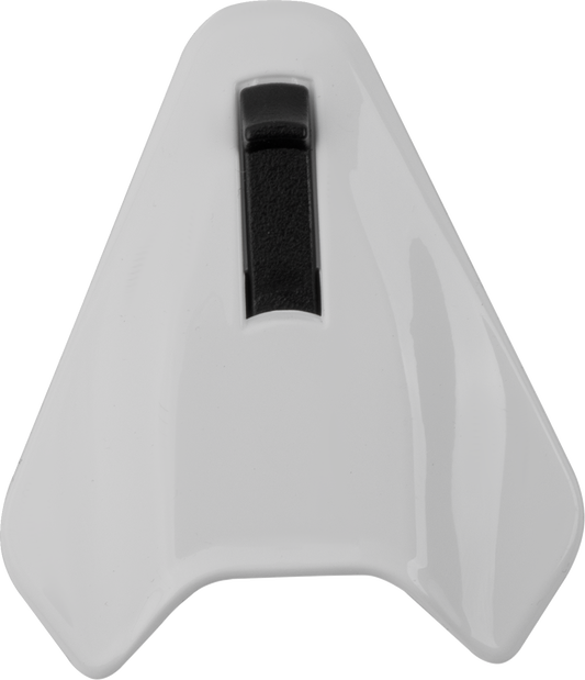 White Arai Helmets Delta 6 Duct for XD-5 helmets, featuring ventilation duct with brand logo and detailed design.