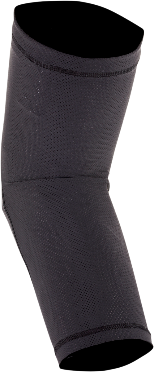 Youth ALPINESTARS Paragon Lite Knee Guards in black, size S/M, with protective padding and adjustable straps for motorcycle riding.