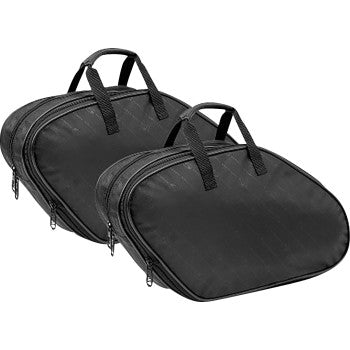 Large SADDLEMEN DXT Saddlebag Liners by Bill's Exhausts, designed for motorcycle seats, shown in the product image.