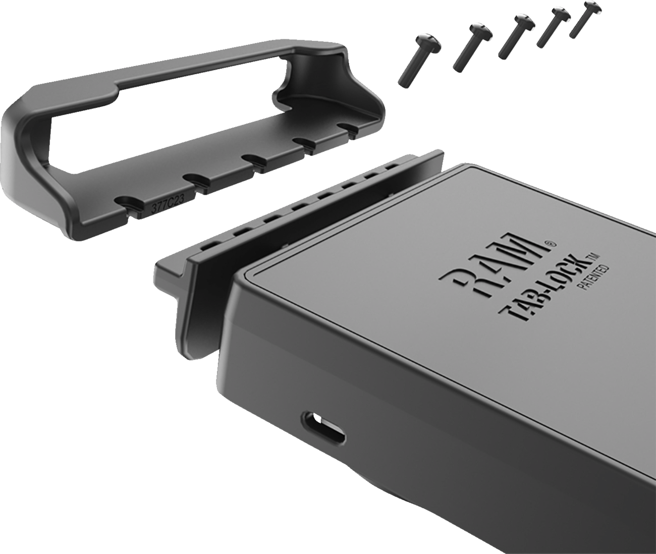Engine RAM MOUNTS Holder Tab-Lock RAM-HOL-TABL23U by Bill's Exhausts, shown with secure tab-lock design for vehicle engine mounting.