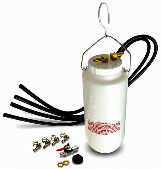 Motion Pro Deluxe Auxiliary Fuel Tank for fuel-injected and carbureted motorcycles, part #08-0189, shown in the image.