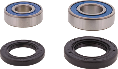 MOOSE OFFROAD front wheel bearing kit for Kayo Jackal and Bull 200 motorcycles, showing bearing components and packaging.