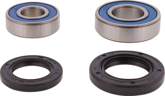 MOOSE OFFROAD front wheel bearing kit for Kayo Jackal and Bull 200 motorcycles, showing bearing components and packaging.