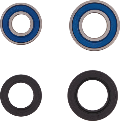 MOOSE OFFROAD front wheel bearing kit for Kayo Jackal and Bull 200, part #25-1831, showing bearing components and packaging.