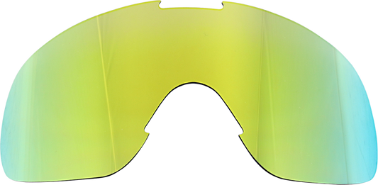 BILTWELL Overland 2.0 Lens in lime and brown mirror colors, motorcycle lens with reflective surface, by Bill's Exhausts.