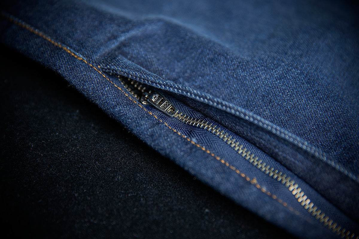 ICON Women's MH1000™ Blue Jean in US size 0, displayed on a hanger showing the classic denim fabric and fit.