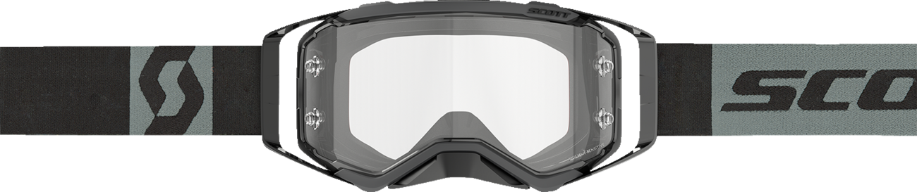 Scott Prospect Light Sensitive Goggles in black and gray, designed for engine work, by Bill's Exhausts.