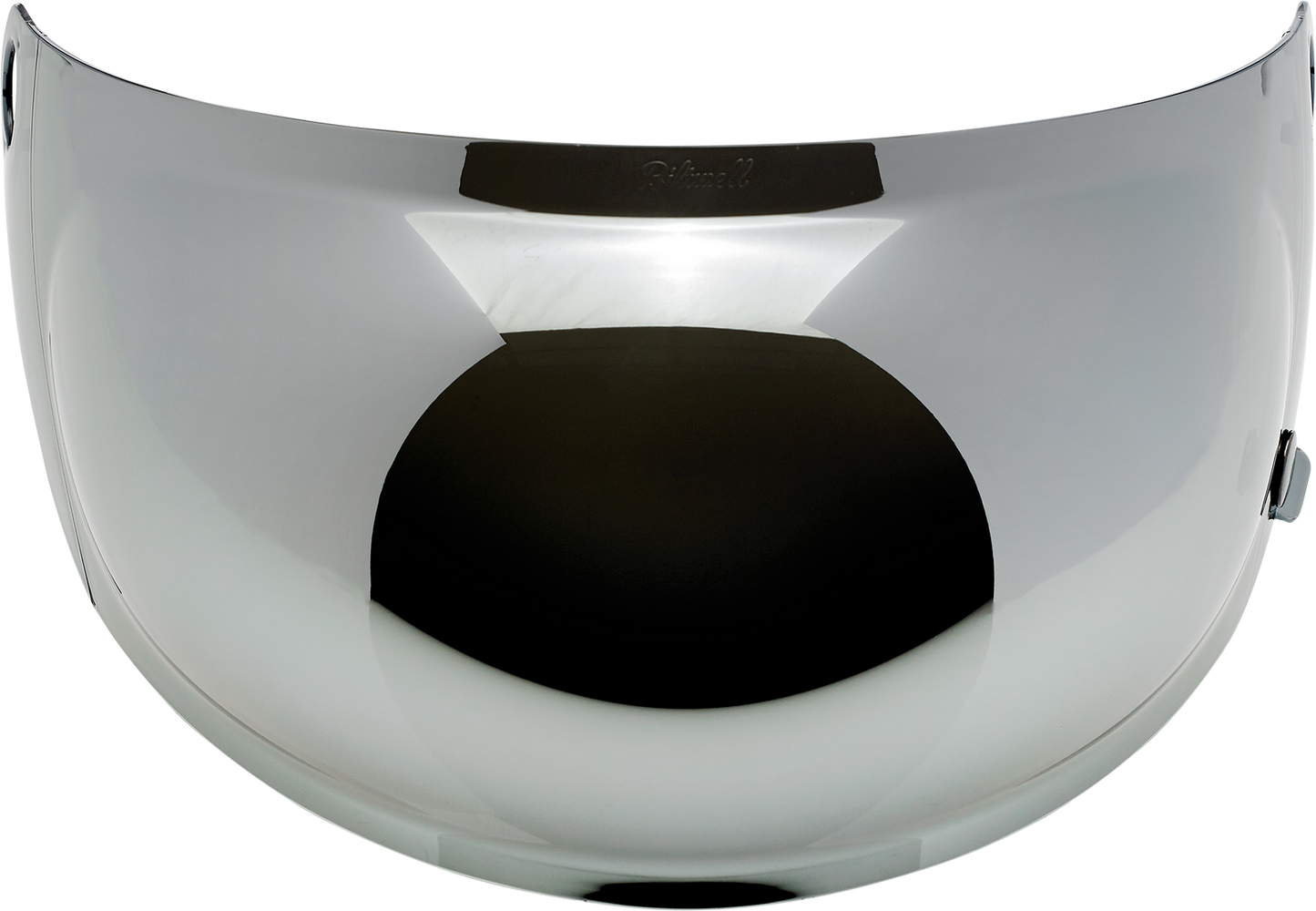 BILTWELL Gringo S Gen 2 helmet shield with bubble design and chrome mirror, compatible with Bill's Exhausts helmets.