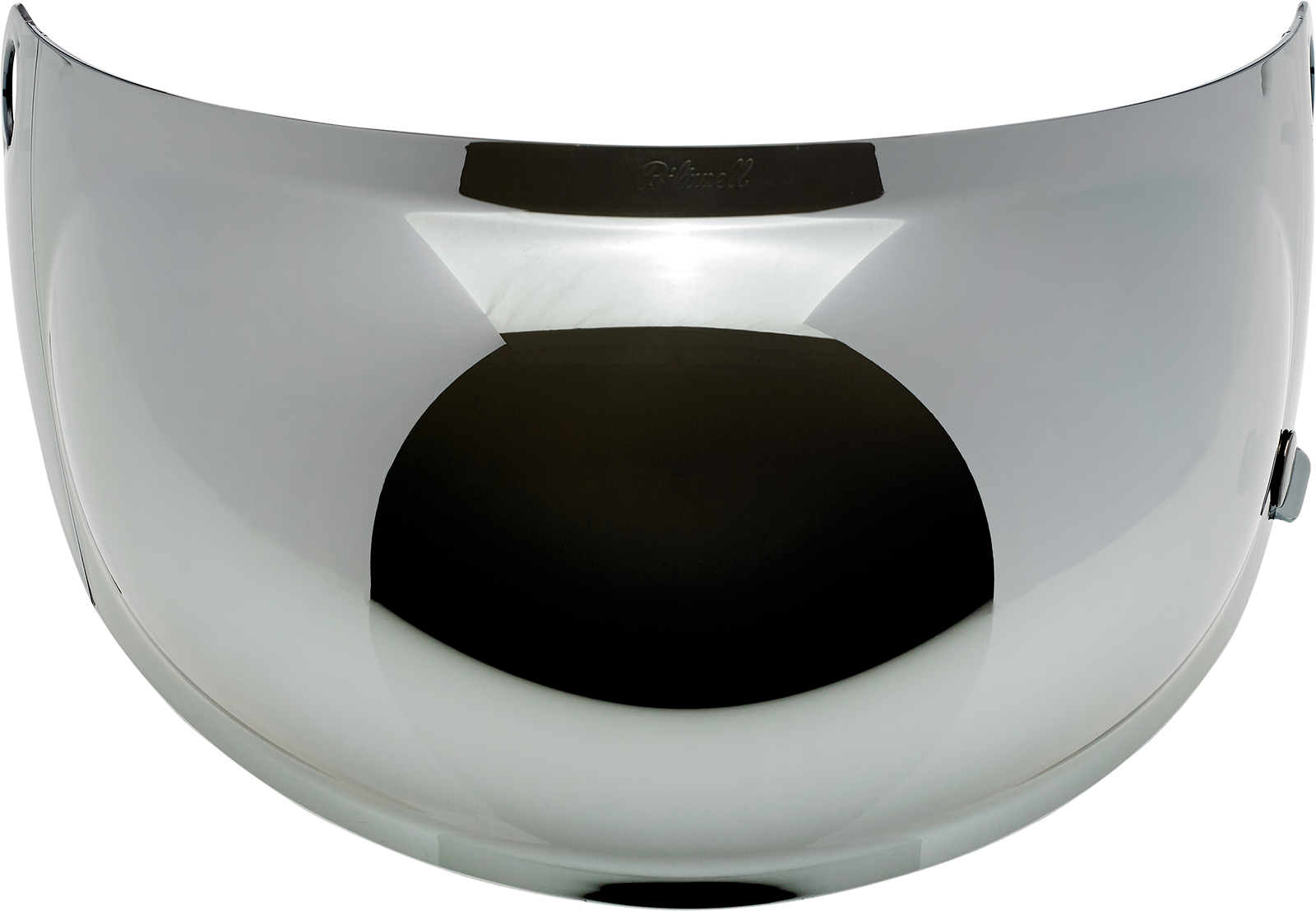 BILTWELL Gringo S Gen 2 helmet shield with bubble design and chrome mirror, compatible with Bill's Exhausts helmets.