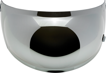 BILTWELL Gringo S Gen 2 helmet shield with bubble design and chrome mirror, compatible with Bill's Exhausts helmets.