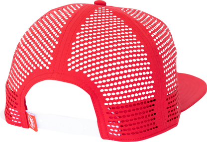FMF Mixer Hat - Red HO24196900RED with Sport Mesh Panel and High-Density Front Print