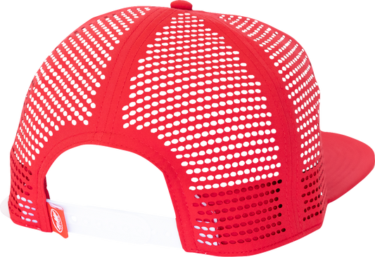 FMF Mixer Hat - Red HO24196900RED with Sport Mesh Panel and High-Density Front Print