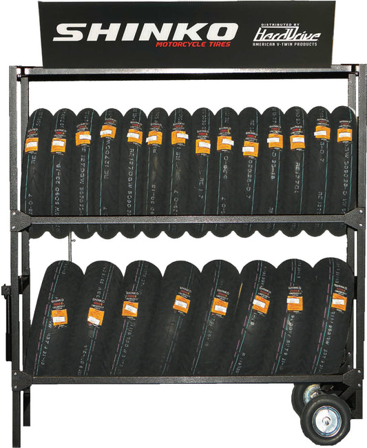 SHINKO, Shinko Harddrive Sign 12 x 48 inches for 87 Tire Rack – Durable and Weather-Resistant Display Sign
