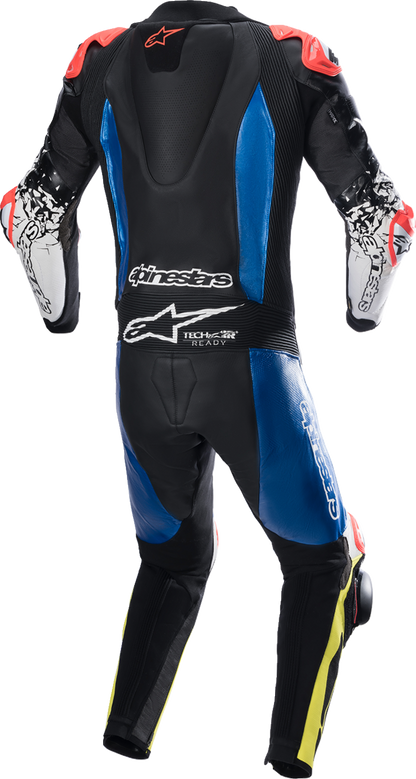 ALPINESTARS GP Tech Suit v4 - Black/Blue/Yellow Fluorescent - US 40 / EU 50 3156822-1075-50