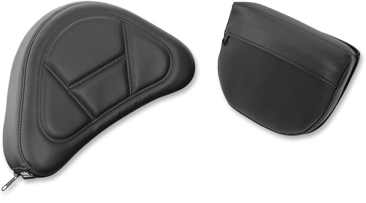 Bill's Exhausts SHOW CHROME detachable smart mount backrest for GL1800 2001-2017 motorcycle engine, featuring chrome finish and sturdy design.