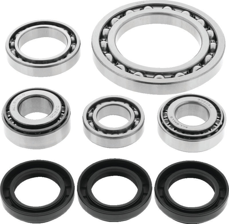 QuadBoss differential bearing and seal kit for Suzuki LT-F250 QuadRunner, showing the included bearings and seals.