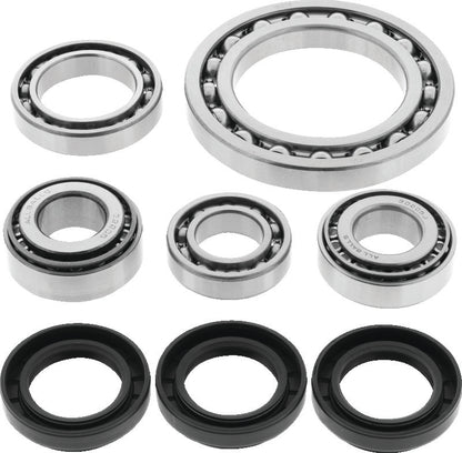 QuadBoss differential bearing and seal kit for Suzuki LT-F250 QuadRunner, showing the included bearings and seals.
