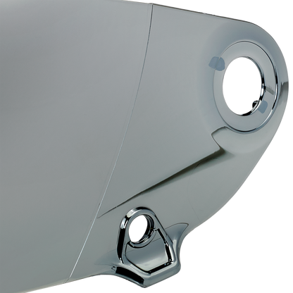 Chrome mirror and shield for BILTWELL Lane Splitter Gen 2 helmet, motorcycle helmet parts by Bill's Exhausts.