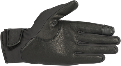 Alpinestars Women Stella C-1 Windstopper V2 Gloves in black, XS size, with textured palms and adjustable wrist straps.