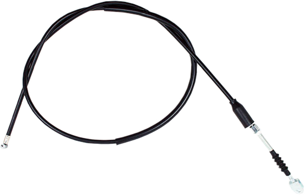Black vinyl clutch cable by MOTION PRO, part 04-0023, designed for precise control and durability in motorcycle applications.