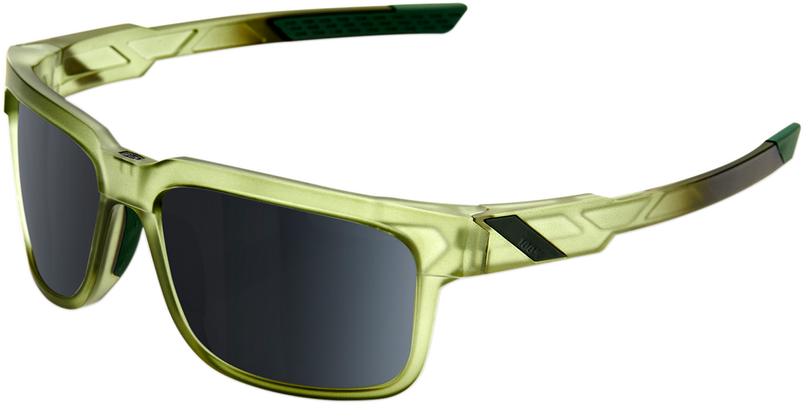 100% Type-S Sunglasses - Olive - Black Mirror 61032-296-61 - Howling Moto