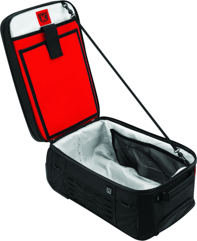 Kuryakyn Xkursion XW Porter Bag for powersports, rugged and mobile office-ready, shown on a powersports vehicle.