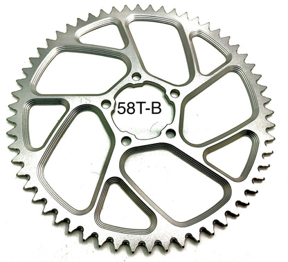 48/ 52/ 54/ 58 Tooth Hardened Aluminum 420 Sprocket for E-moto