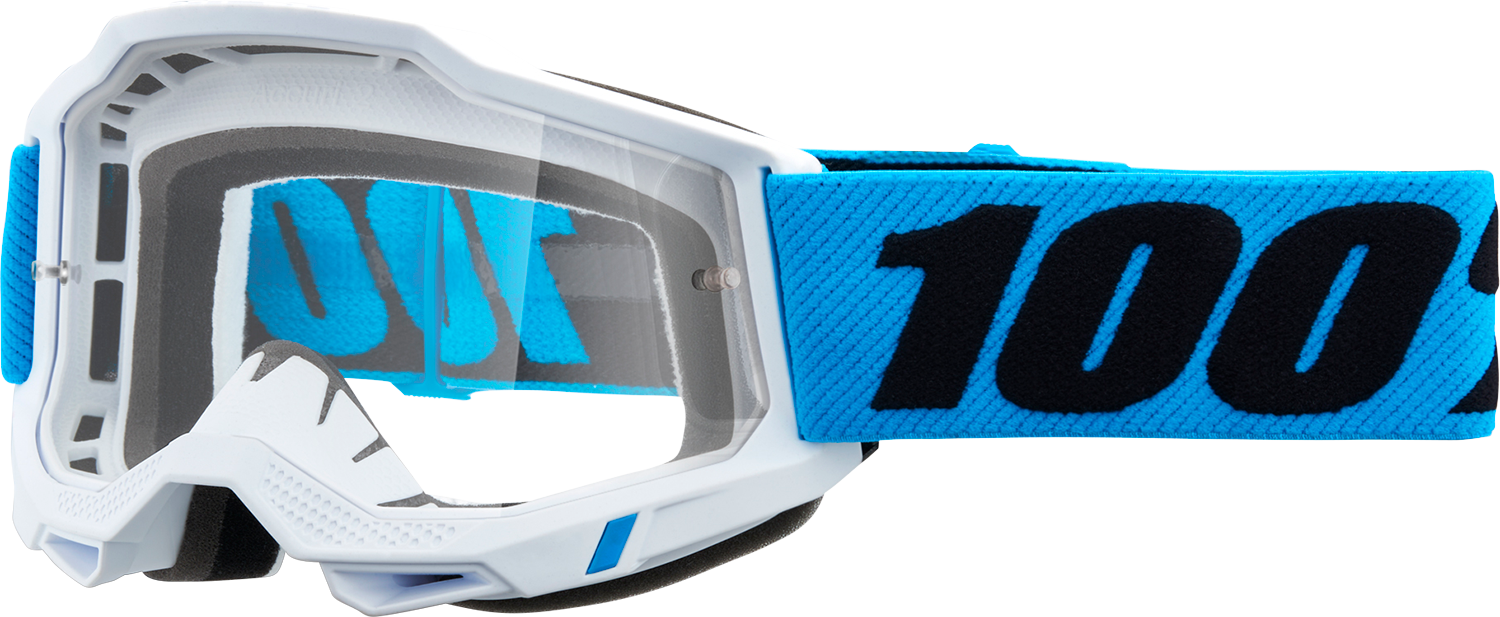 100% Accuri 2 Goggles - Novel - Clear 50013-00023 - Howling Moto
