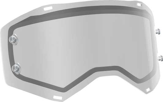 Scott Prospect/Fury lens by Bill's Exhausts, clear dual anti-fog motorcycle helmet lens with works coating, model 265518-102