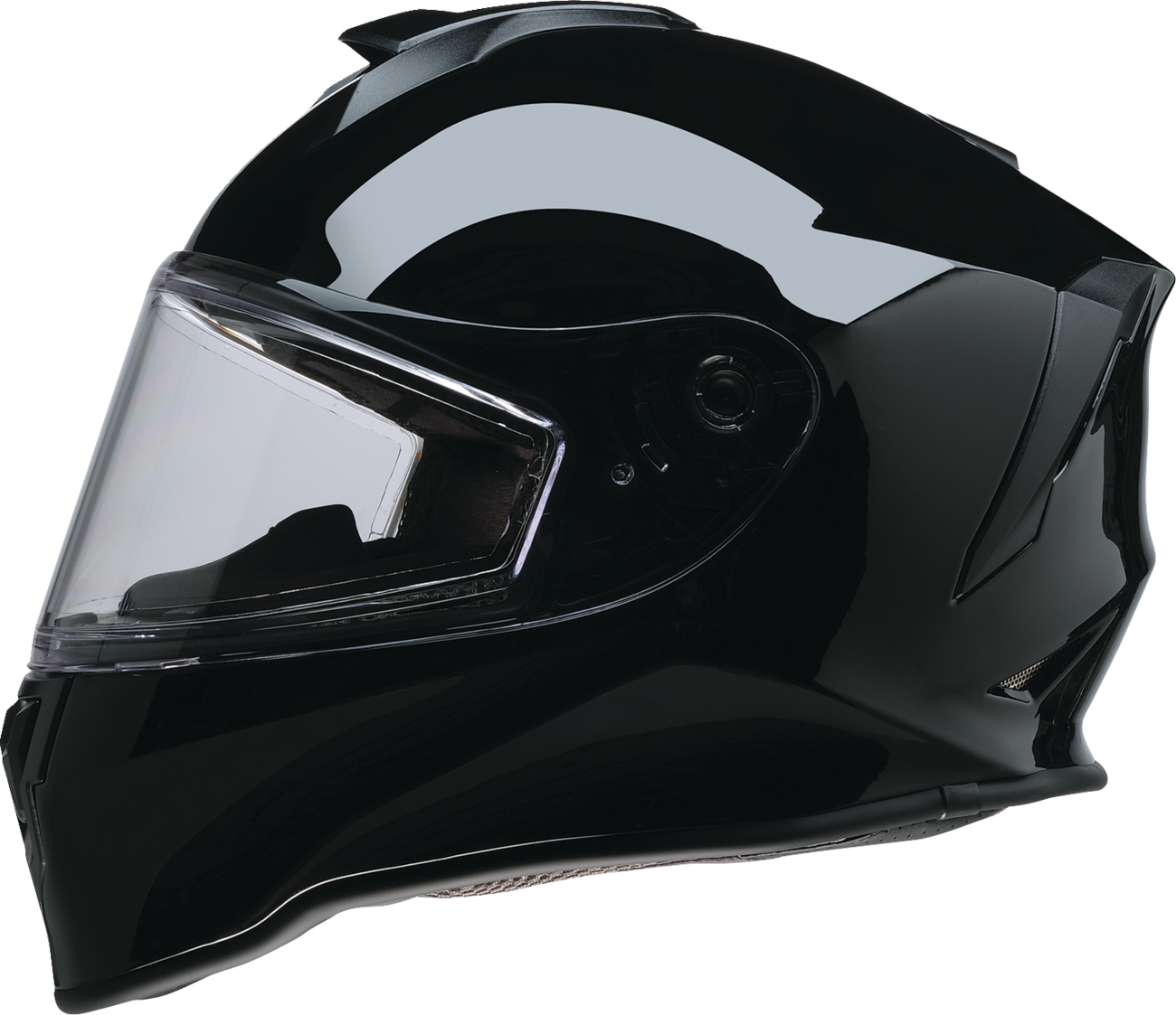 Black Z1R Youth Warrant 2.0 snow helmet in large size with adjustable straps and ventilation for winter sports safety.