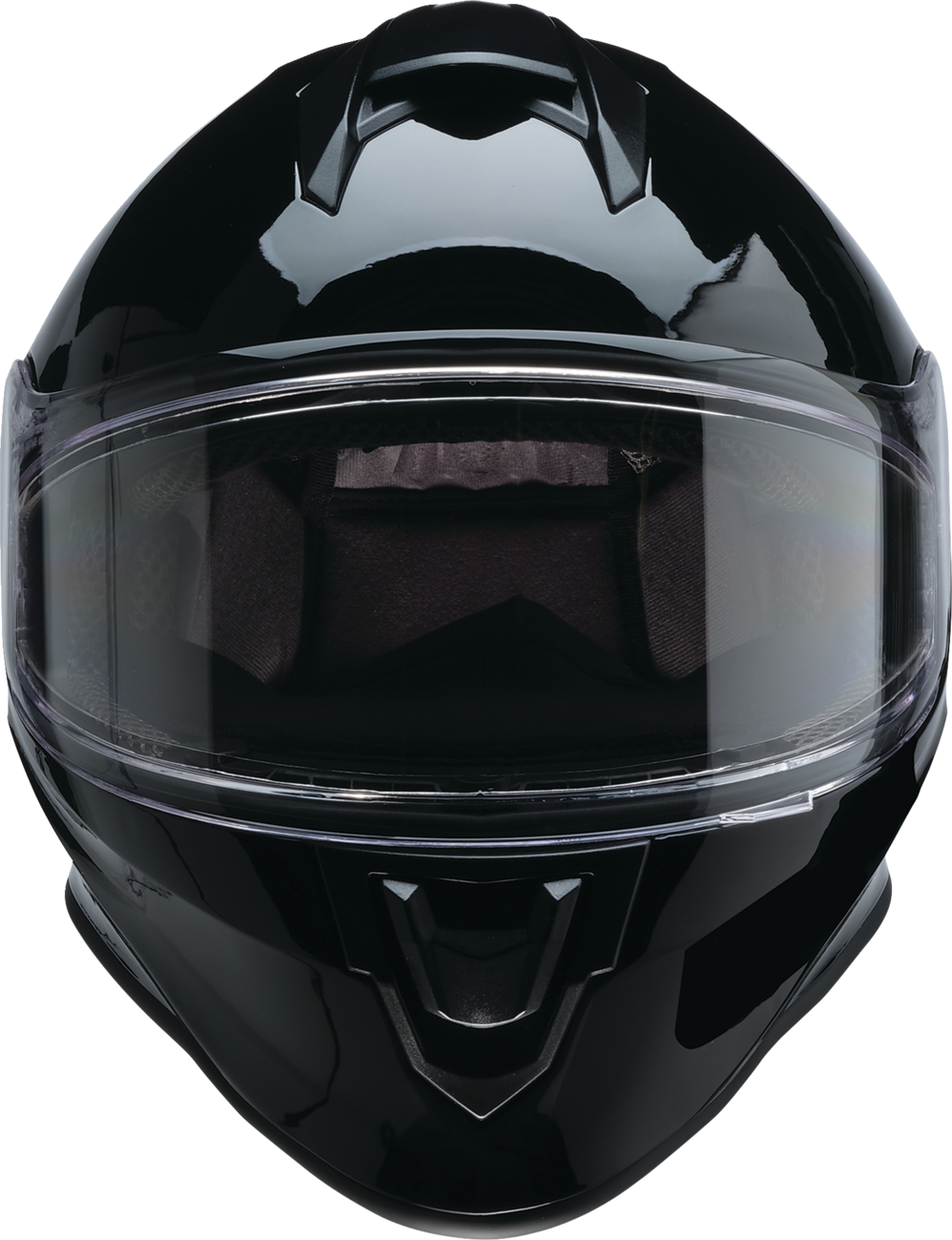 Black Z1R Youth Warrant 2.0 snow helmet in large size with adjustable straps and ventilation features.