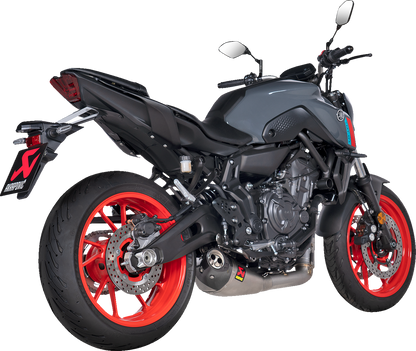 AKRAPOVIC Racing Line Exhaust System for Yamaha MT-07/XSR 700 – Titanium (Part S-Y7R8-HEGEHT/1)