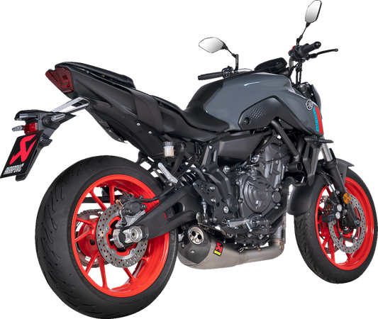 AKRAPOVIC Racing Line Exhaust System for Yamaha MT-07/XSR 700 – Titanium (Part S-Y7R8-HEGEHT/1)