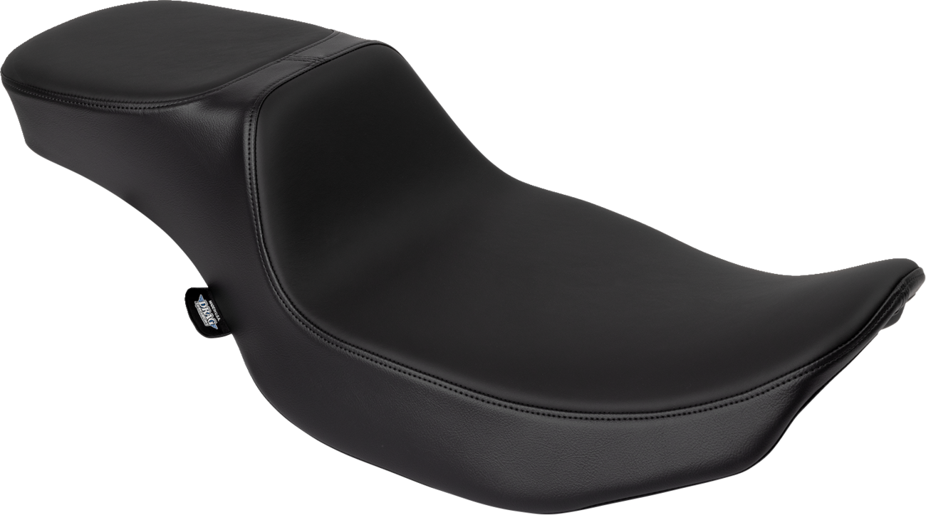 Drag Specialties Performance Predator 2-up motorcycle seat in solar leather for FLHX/FLTR '23-'24 models.